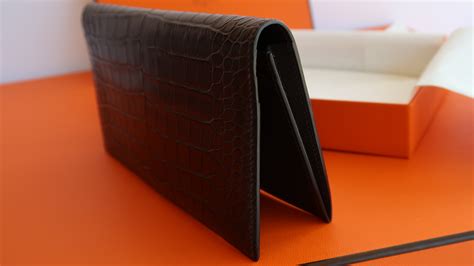 hermes mens credit card holder|hermes alligator wallet men's.